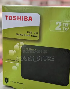 Toshiba 2 Terabytes Hard Drives Brand New (External Drive)