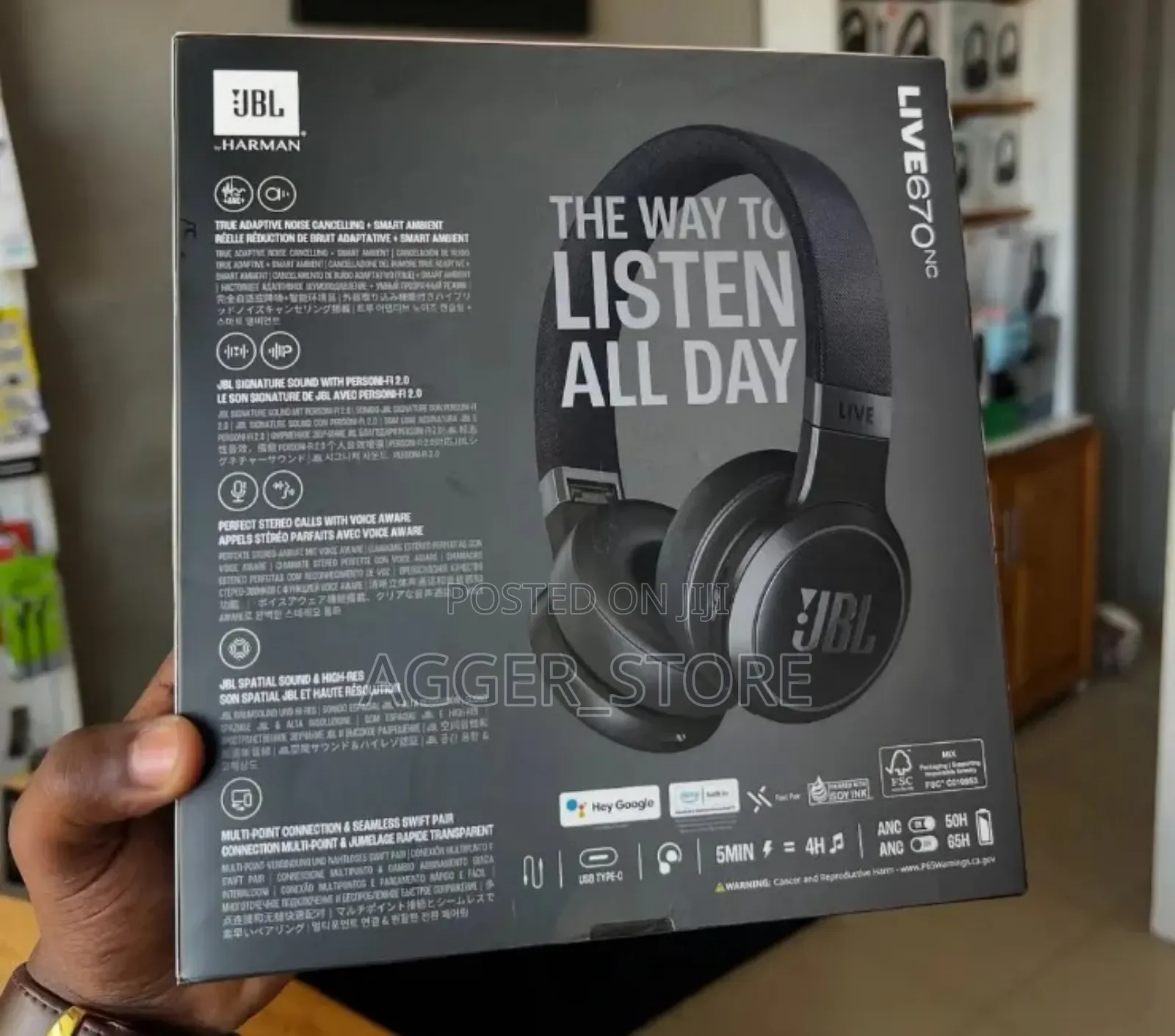 JBL Live670 Noise Cancellation Headphones