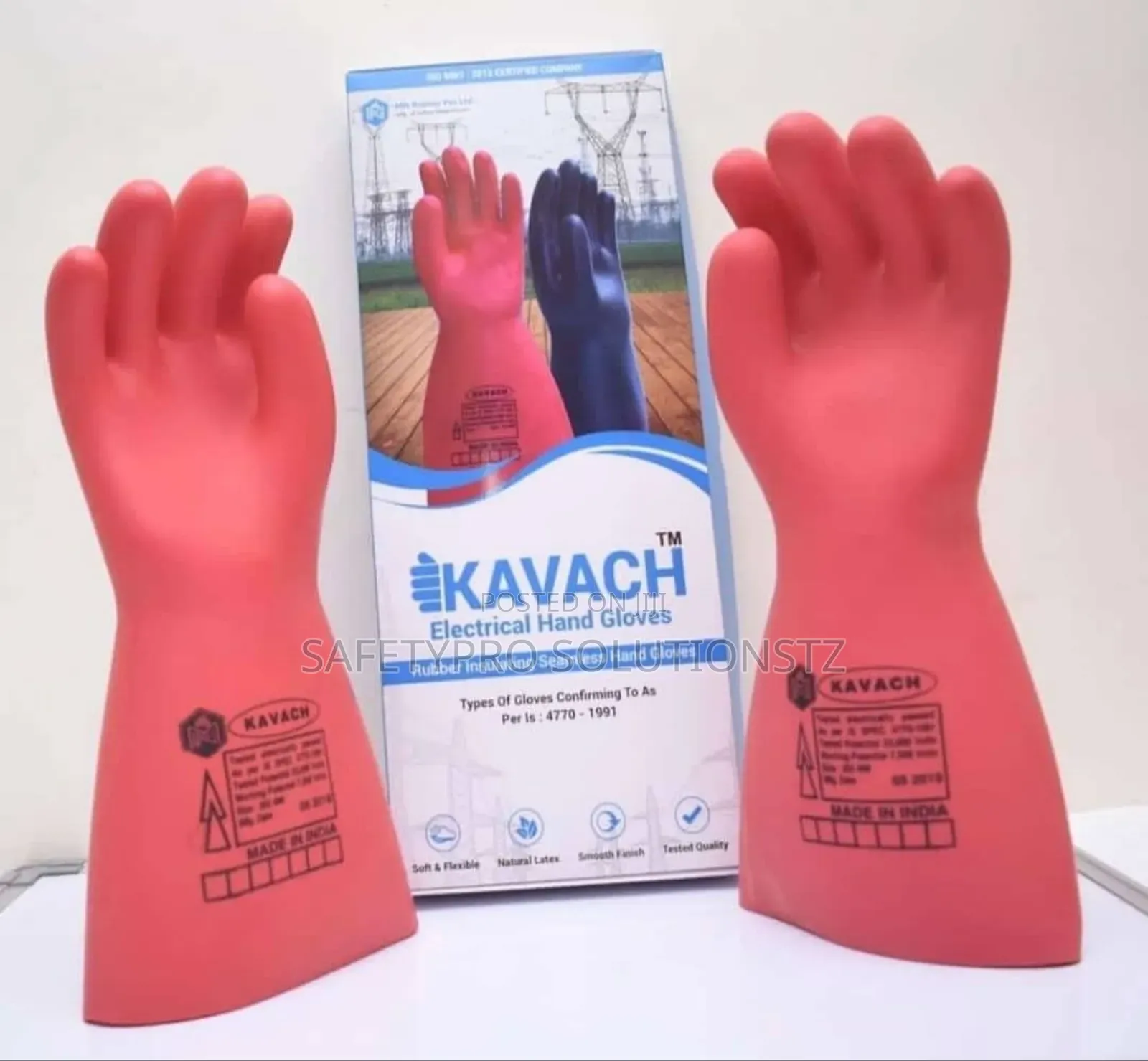 Kavach Electric Hand Gloves (25 Kv)