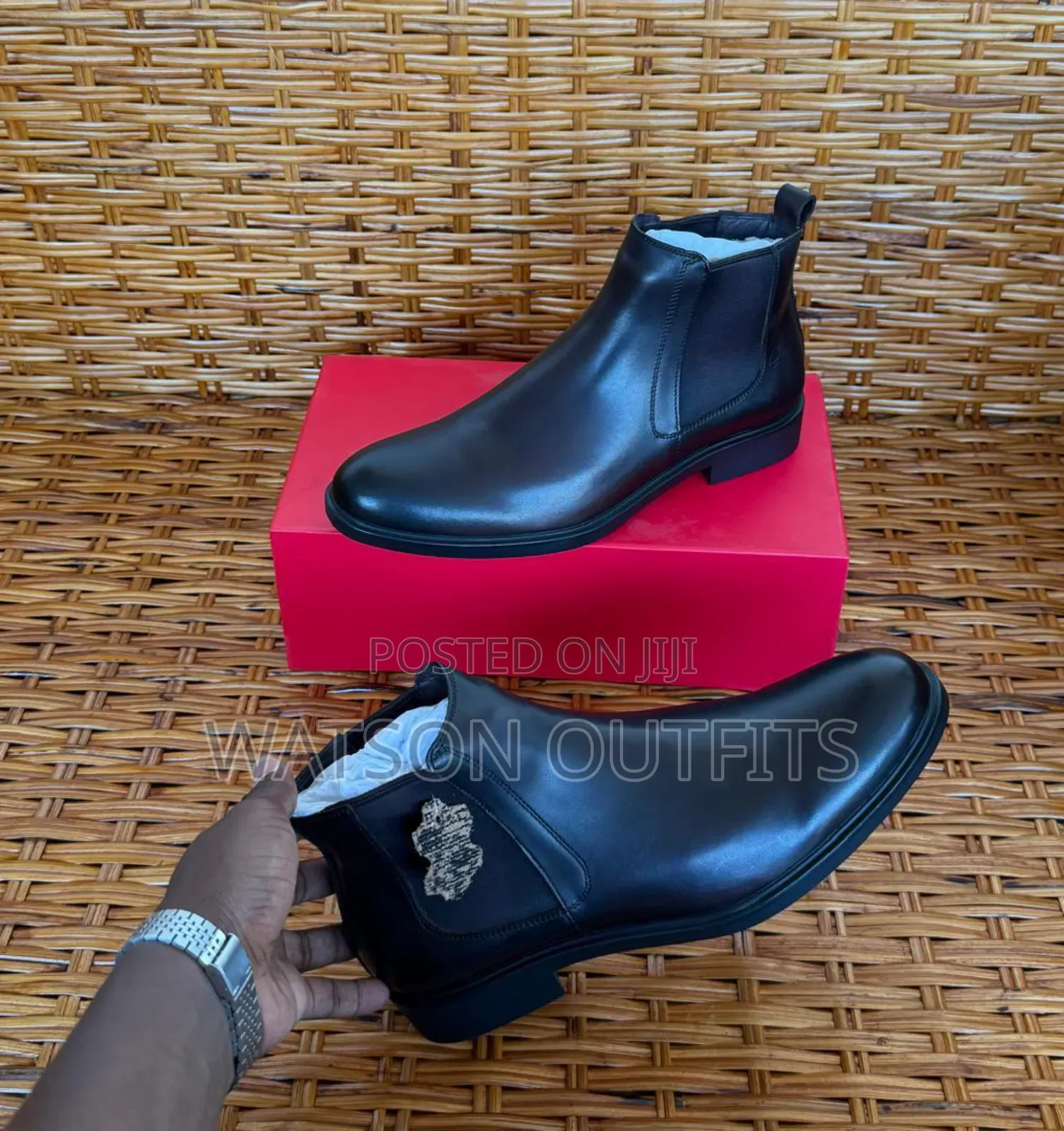 Beautifully Made Boots or Shoes or Footwears Originally Leathered