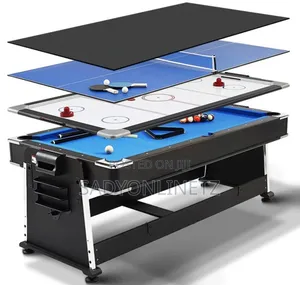 4in 1 Rotating Pool Table,Air Hockey,Tennis Table and Dining Top