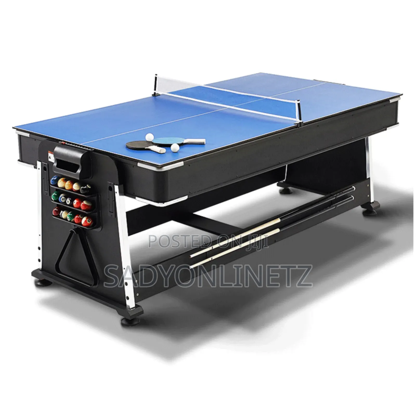 4in 1 Rotating Pool Table,Air Hockey,Tennis Table and Dining Top
