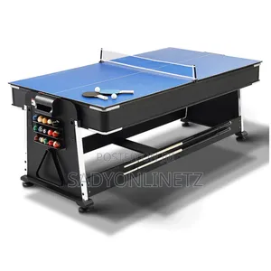 4in 1 Rotating Pool Table,Air Hockey,Tennis Table and Dining Top