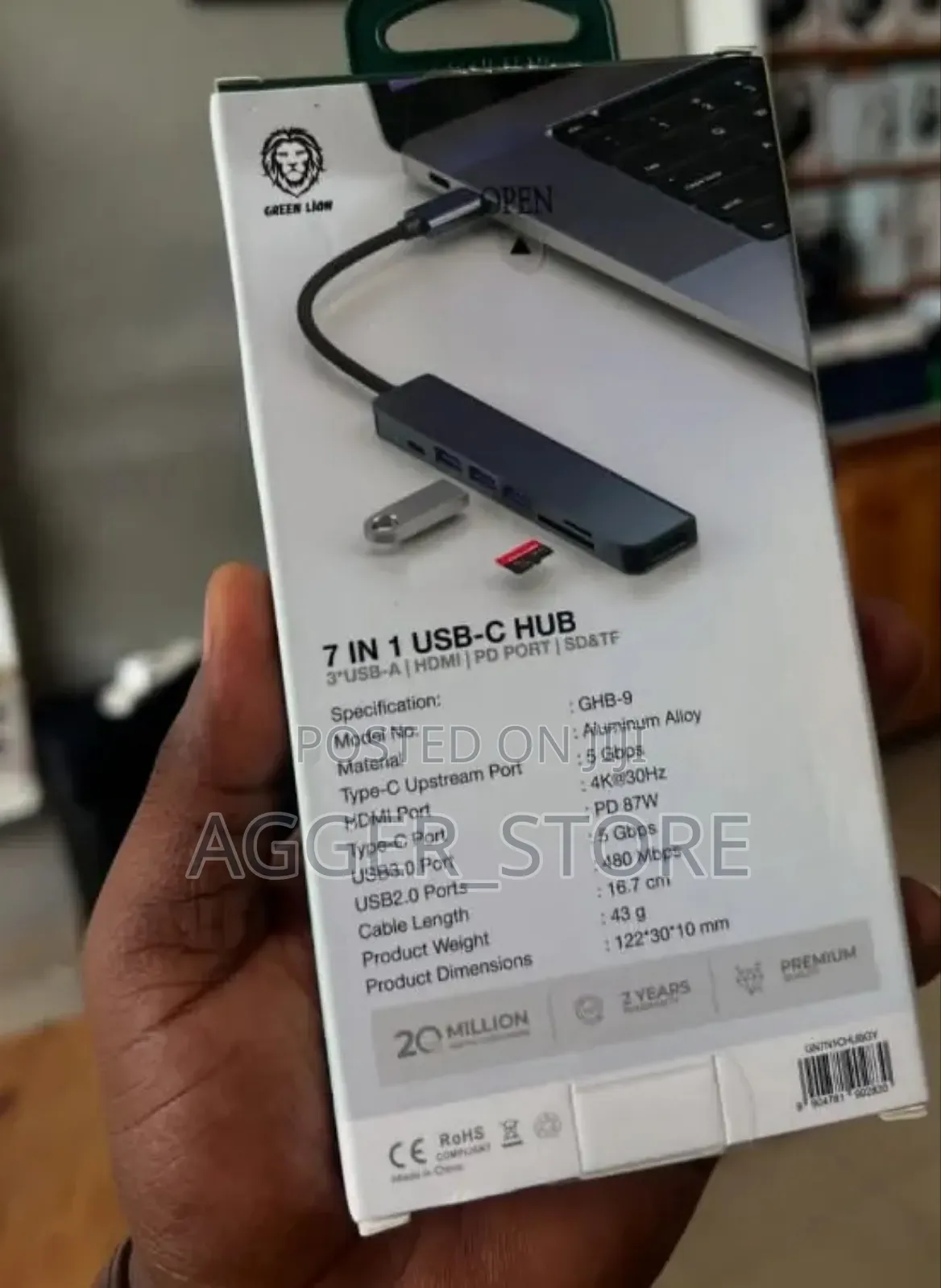 Greenlion 7 in 1 Usb-C Hub