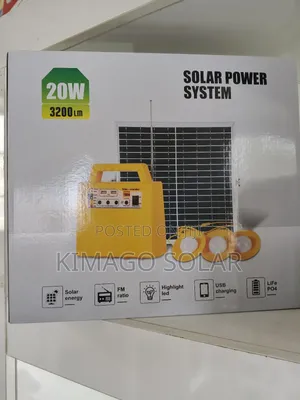 Mtambo Wa Solar 20w Taa 3 Zenye Mwanga Mkali