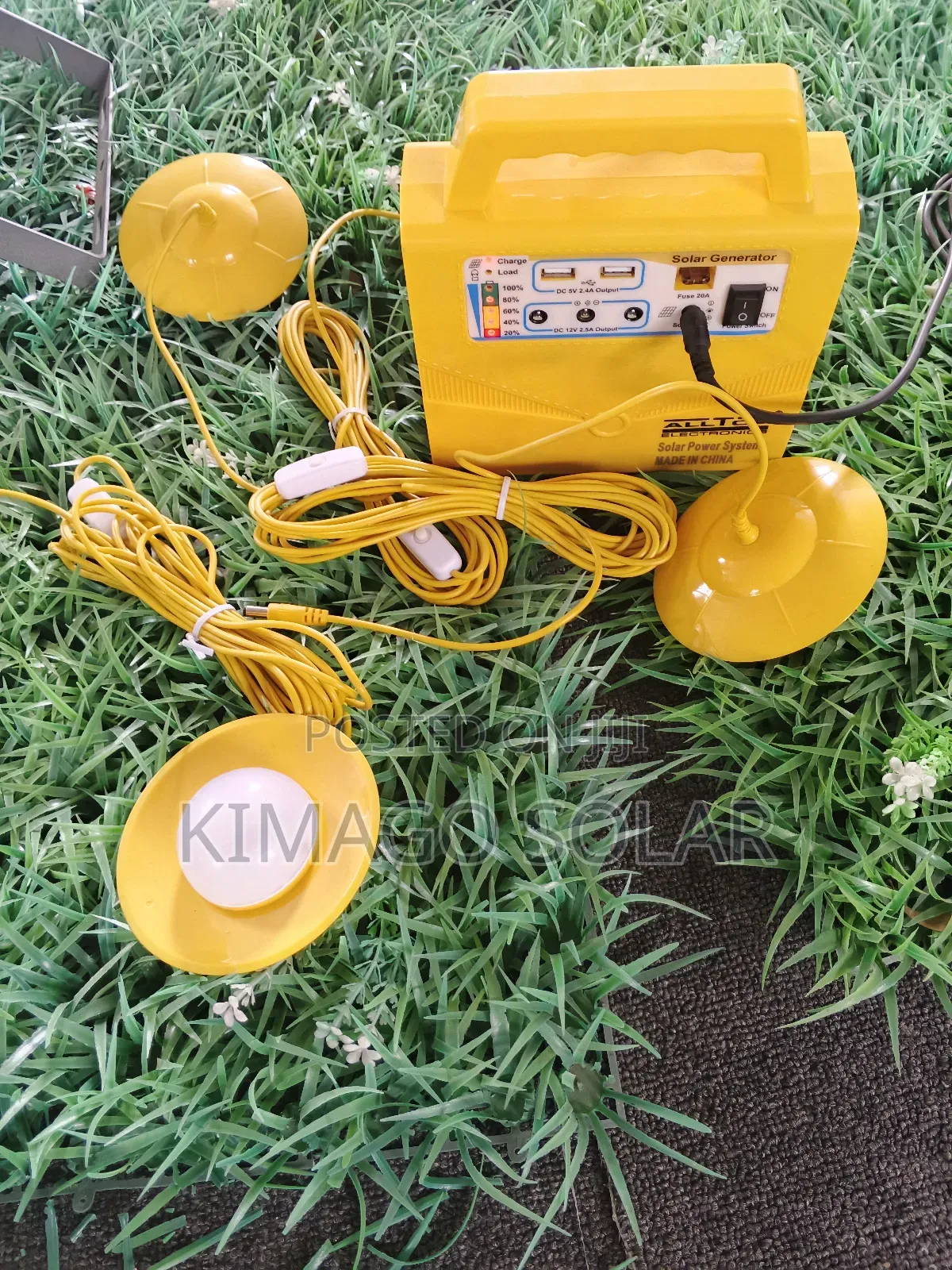 Solar 20w Mwanga, Muziki Na Charger Simu