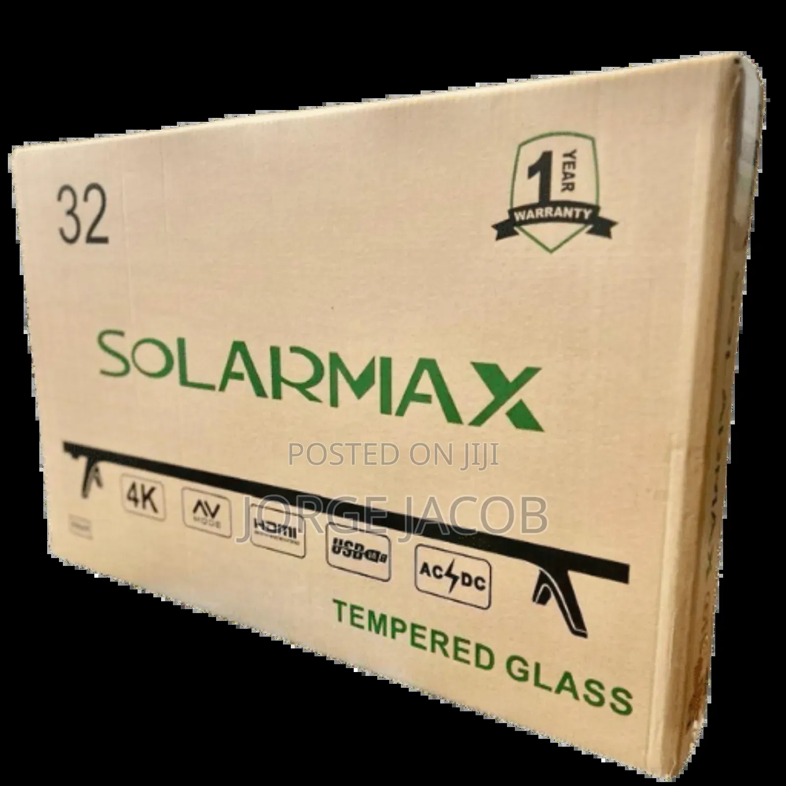 Solarmax 32-Inch Hd (1366 X 768) Resolution, Led Tv Double Glass