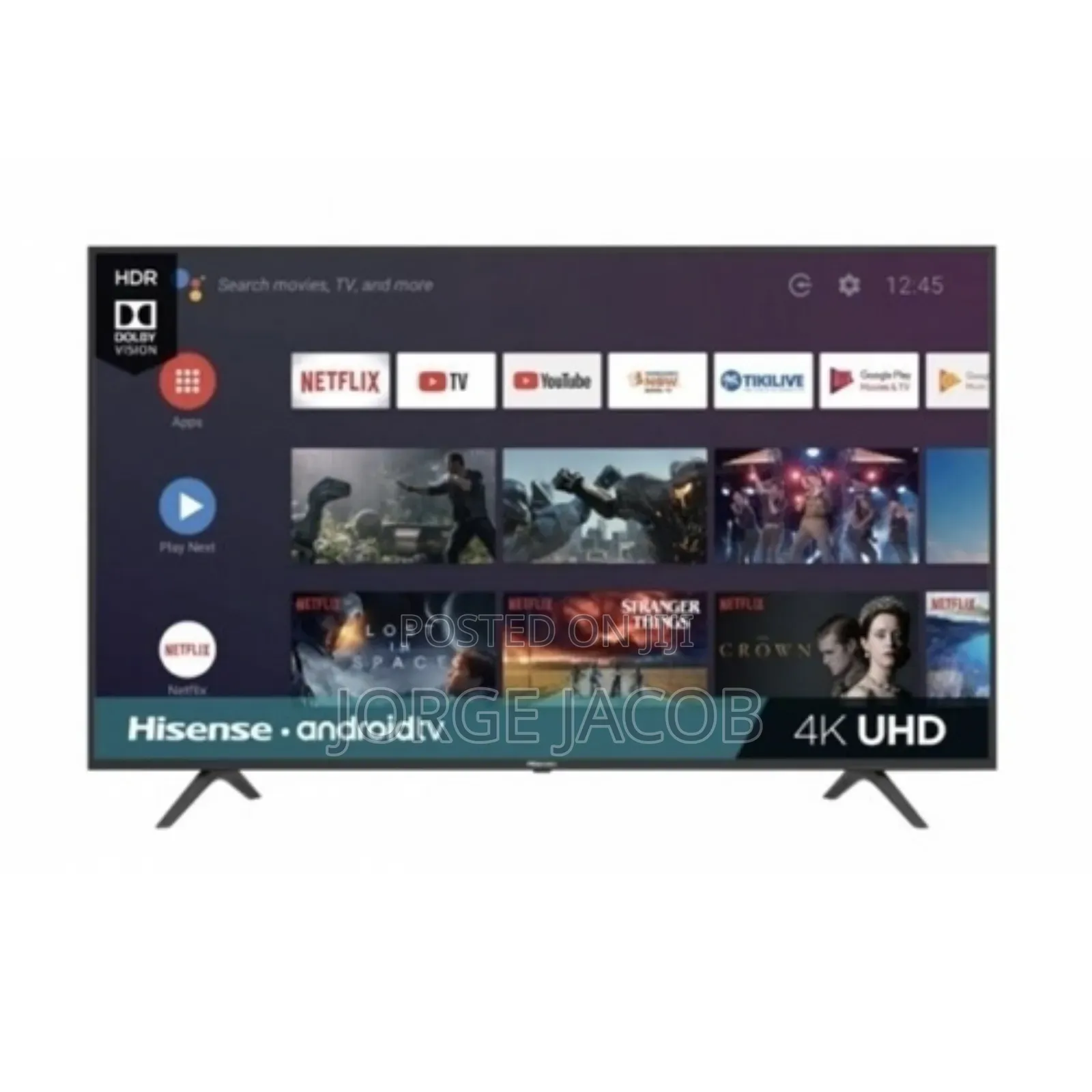 Hisense 65" Uhd Smart Tv, A6 Series