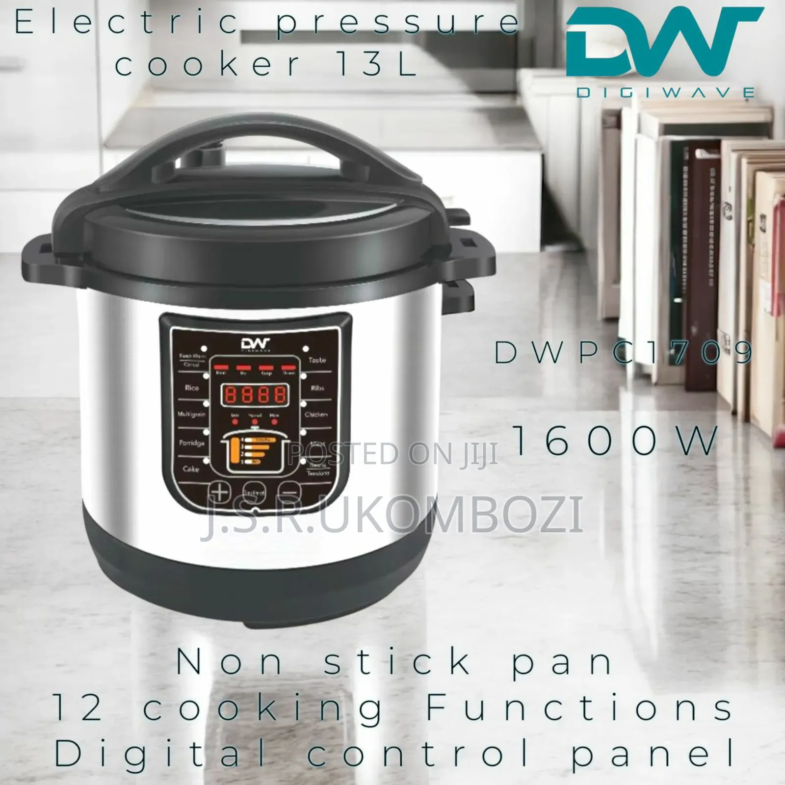 *Digiwave Pressure Cooker 13l