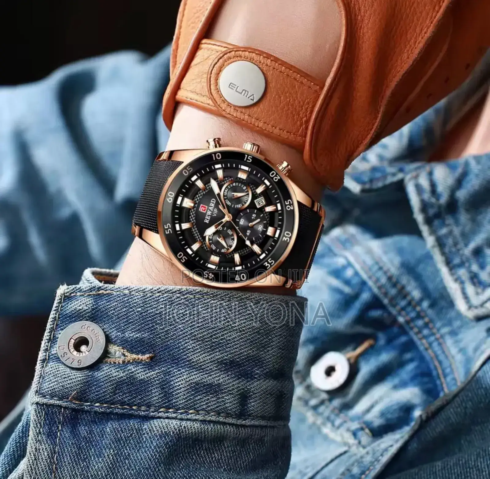 Reward Vip Watch Black Gold