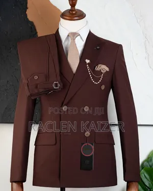 Deep Brown Six Buttons Suits