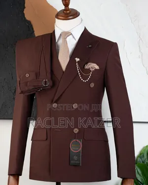 Deep Brown Six Buttons Suits