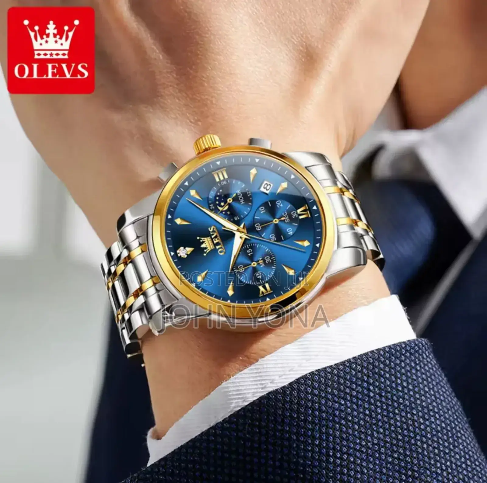Olevs Watch Gold Silver