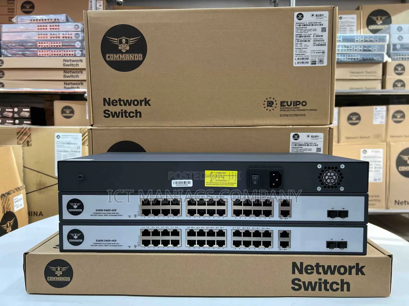 Commando 24 Gigaports Full Poe Unmanaged Switch