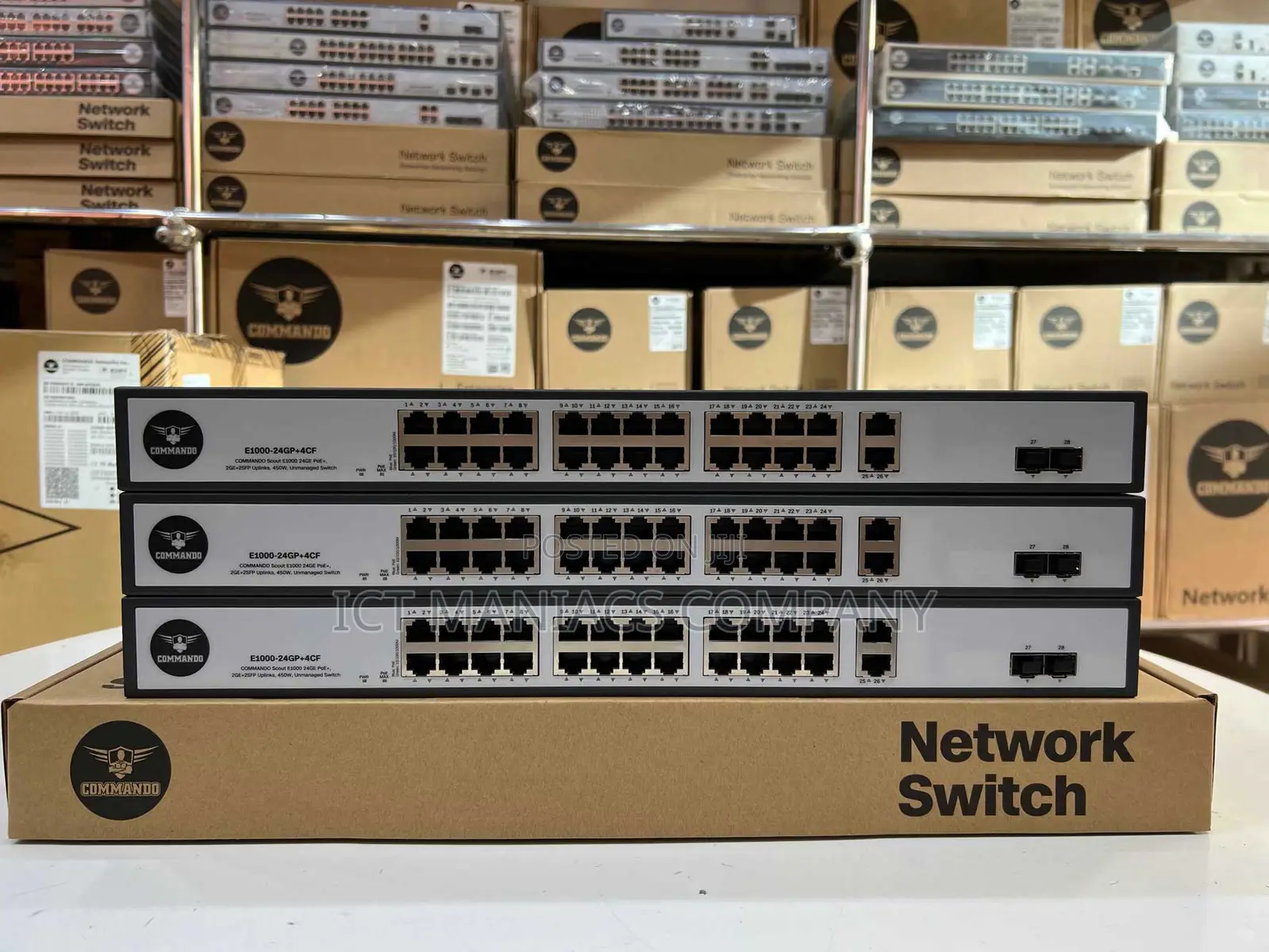 Commando 24 Gigaports Full Poe Unmanaged Switch
