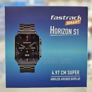 Fastrack Smartwatch Horizons1 Black Metal Case