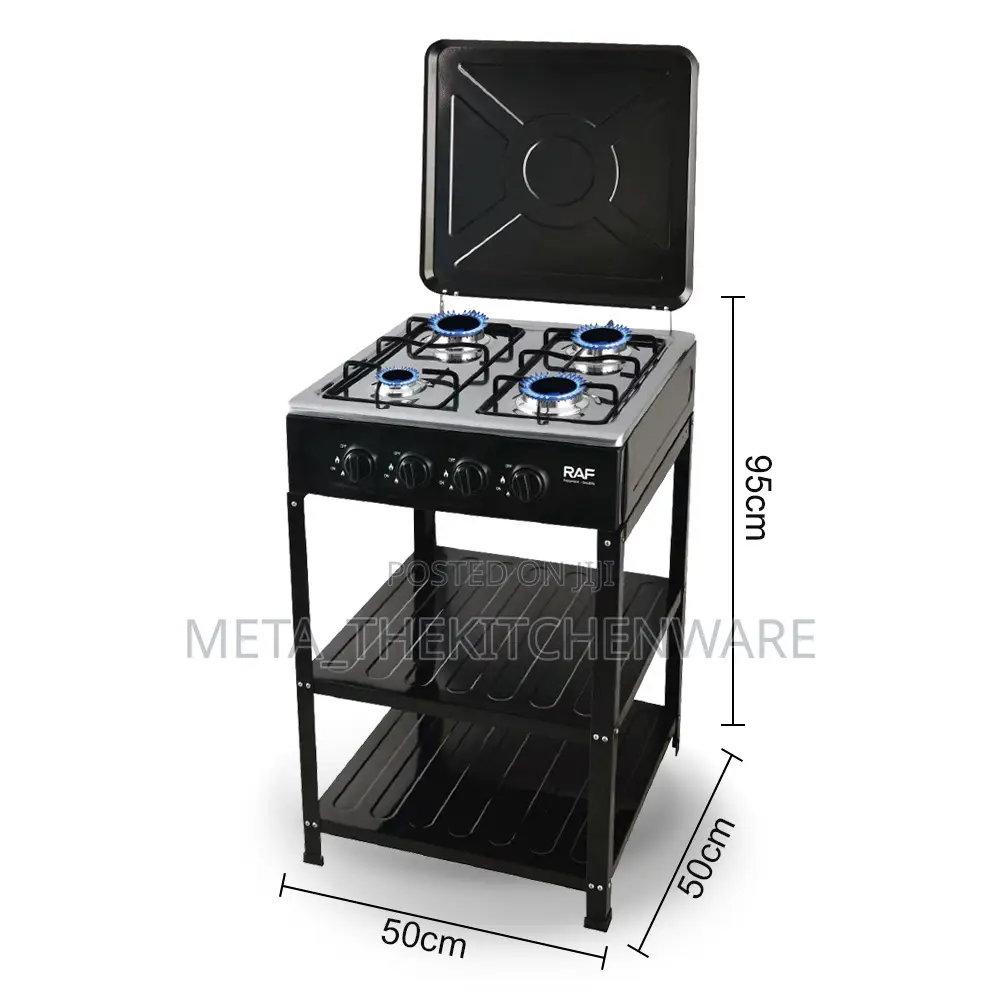 Raf 4 Gas Plate With Storage Shelves