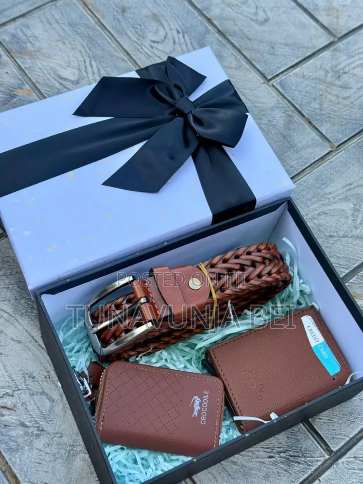 Men Gift ( Belt [ Mkanda ] , Key Holder, Wallet )