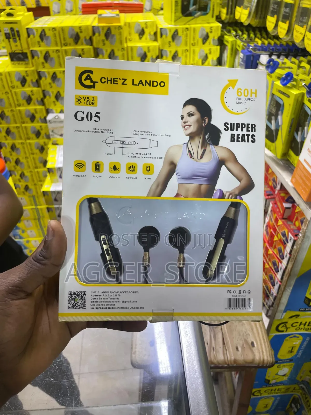 Chezlando Super Beat B05 Neckband Earphones