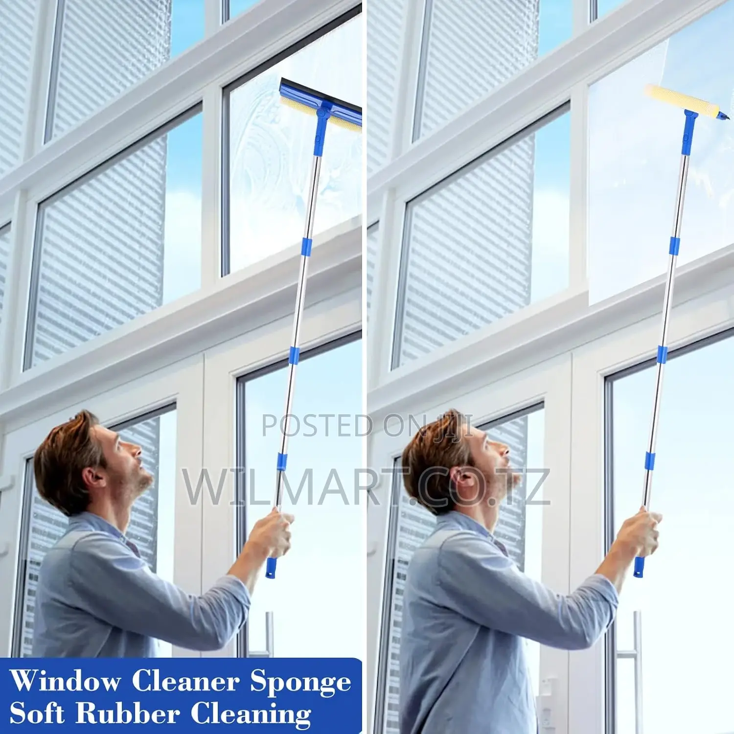 Window Squeezer 2 in 1 Window Squeeze - Window Cleaner Tool With Long and Short Handle ...