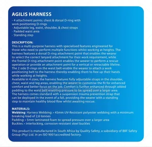 Bova Full Body Harness (Agilis Harness)