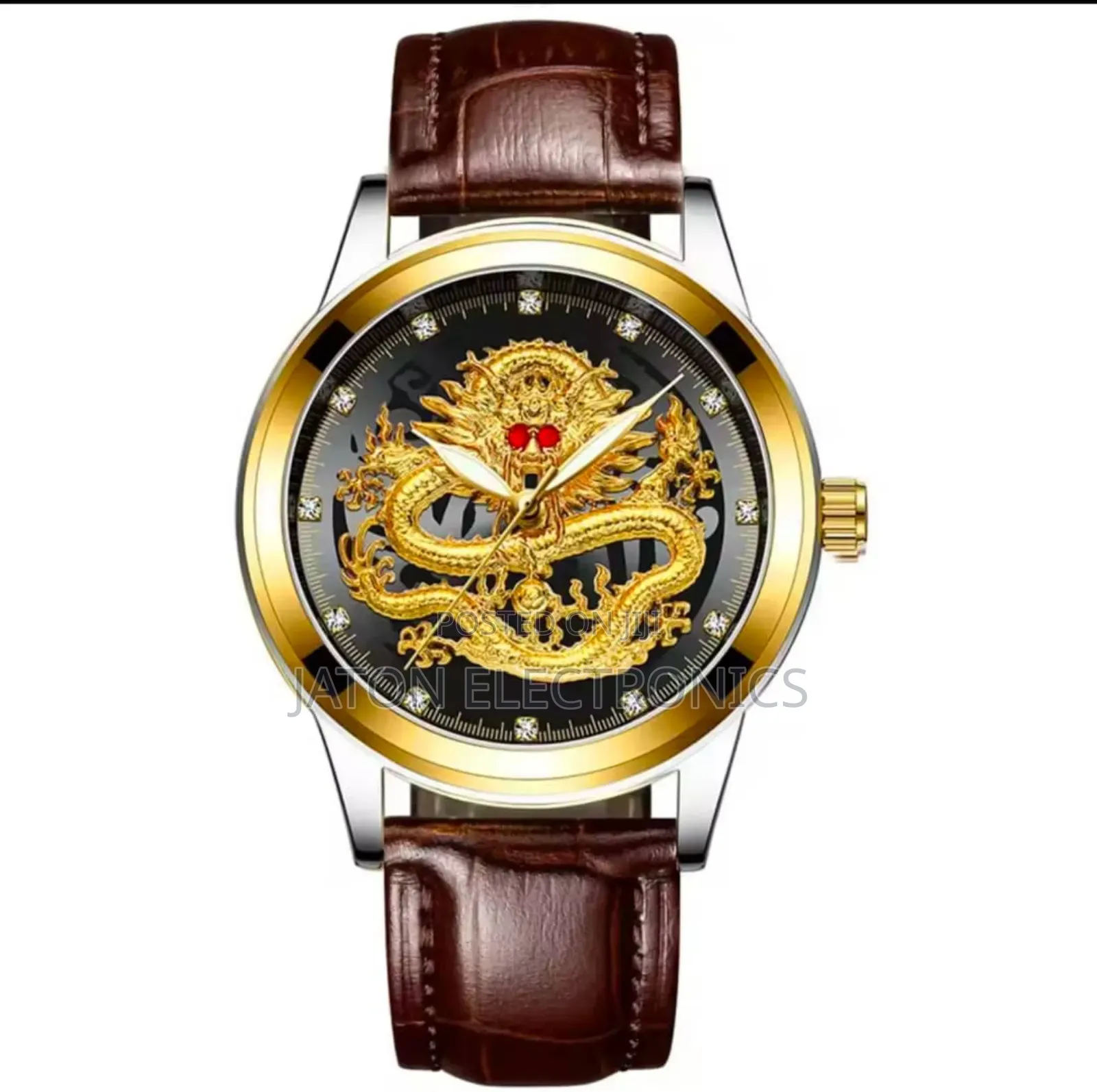 High Quality Leathers Straps Quartz Water Proof Box