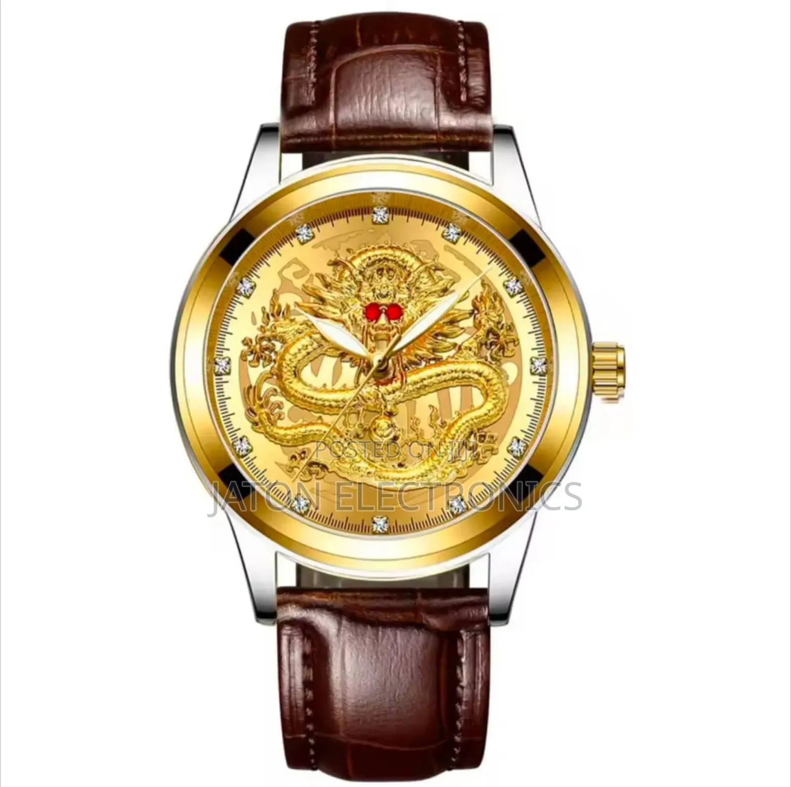 High Quality Leathers Straps Quartz Water Proof Box