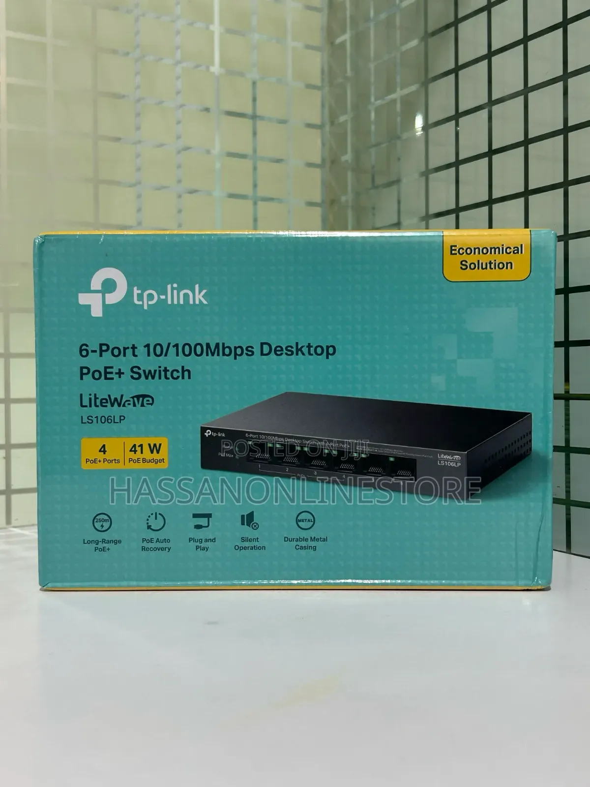 Tp-link Ls106lp 6-port 10/100mbps Desktop Switch With 4-port Poe