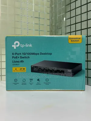 Tp-link Ls106lp 6-port 10/100mbps Desktop Switch With 4-port Poe