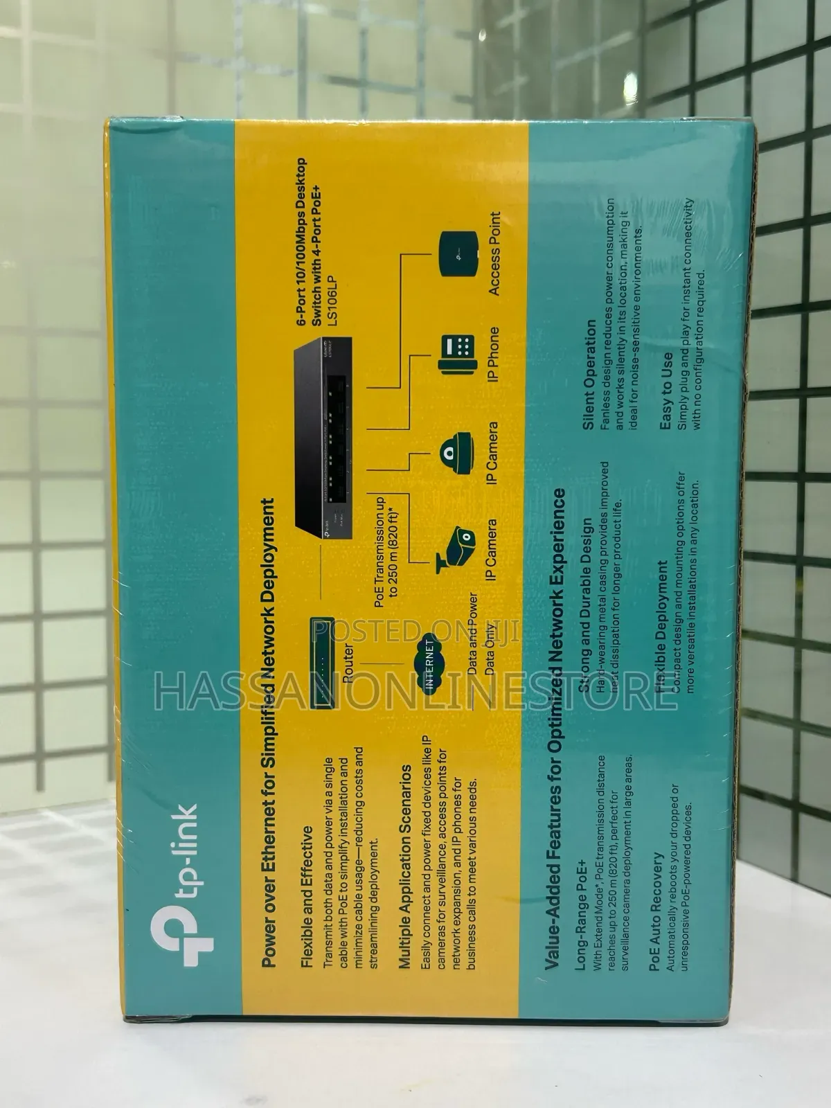 Tp-link Ls106lp 6-port 10/100mbps Desktop Switch With 4-port Poe