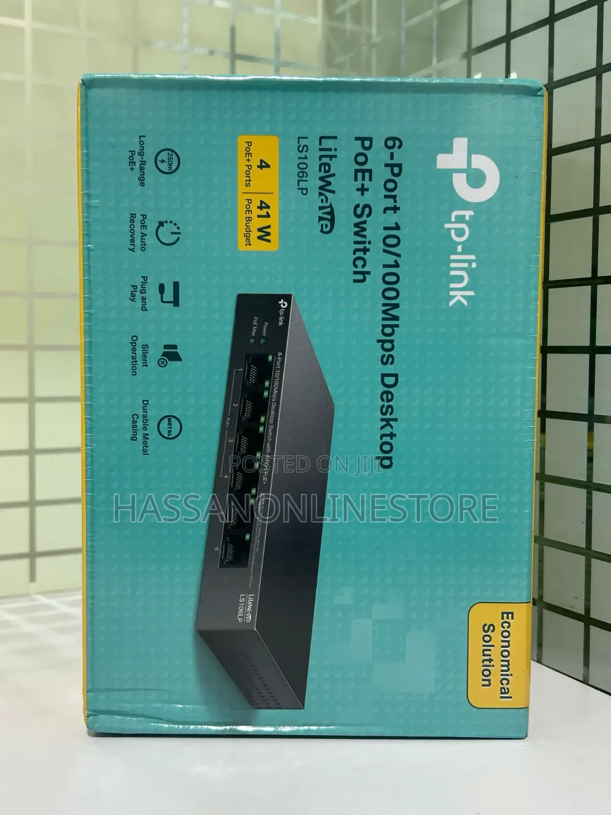 Tp-link Ls106lp 6-port 10/100mbps Desktop Switch With 4-port Poe