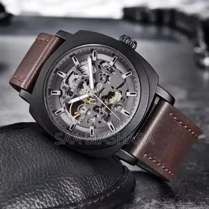 Benyar Automatic Watch Black and Brown Belt