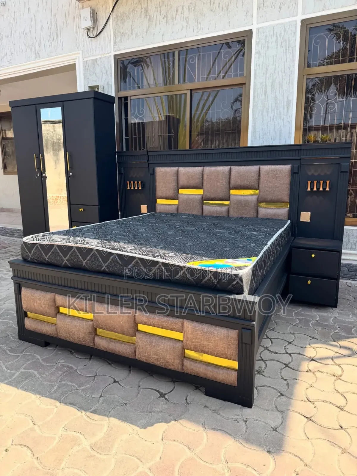 Kitanda Bedsides Godoro Na Kabati