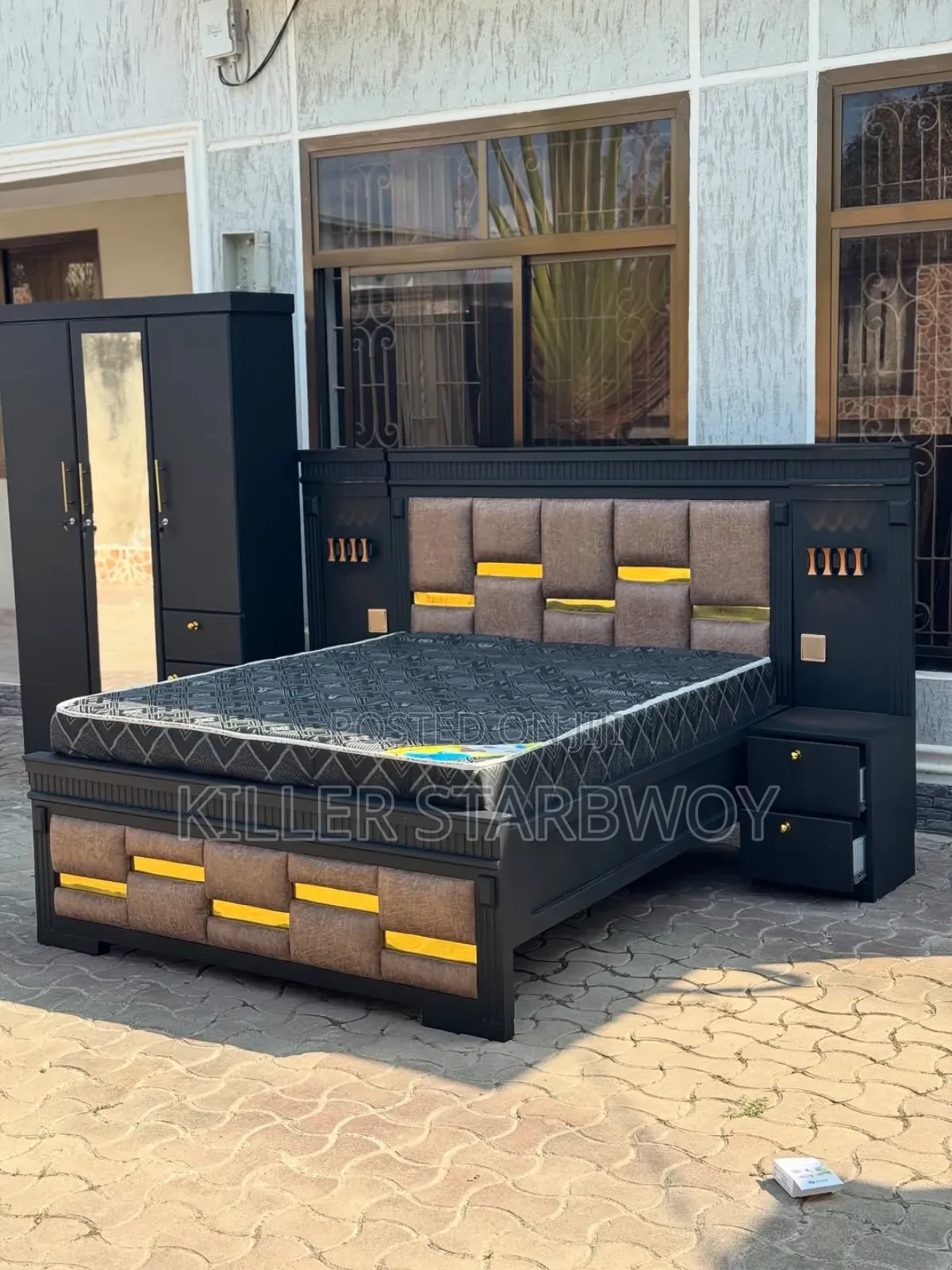 Kitanda Bedsides Godoro Na Kabati