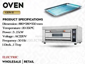 Oven Ya Umeme Deck 1 Tray 1