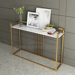 Metal Console Table Suitable for Hallway Entry _Mbao