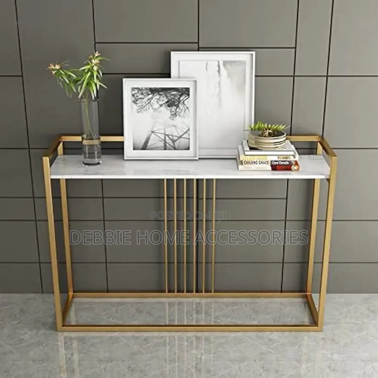 Metal Console Table Suitable for Hallway Entry _Mbao