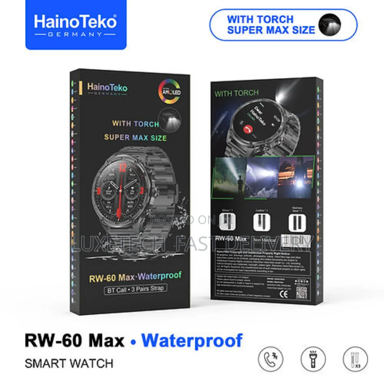 Haino Teko Rw-60 Max Smartwatch Amoled Display