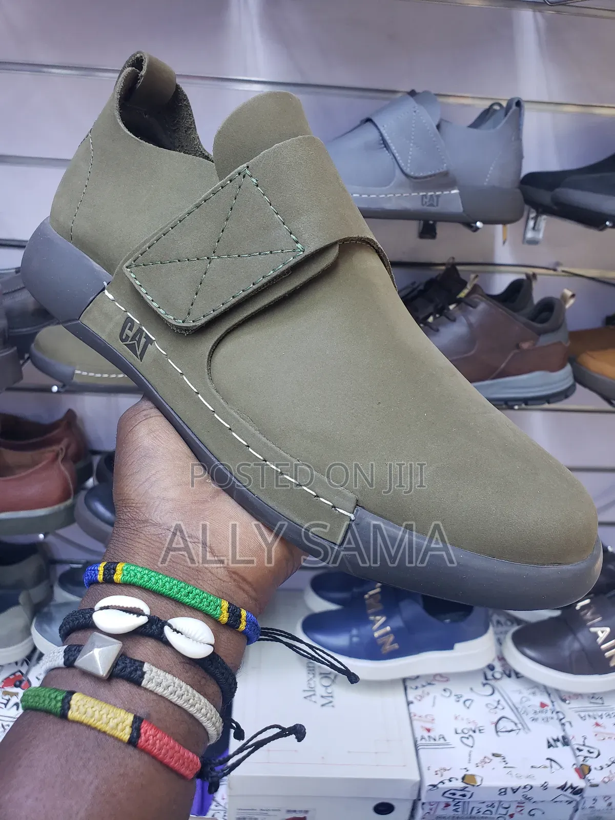 Men's Shoes Caterpillar Color Green