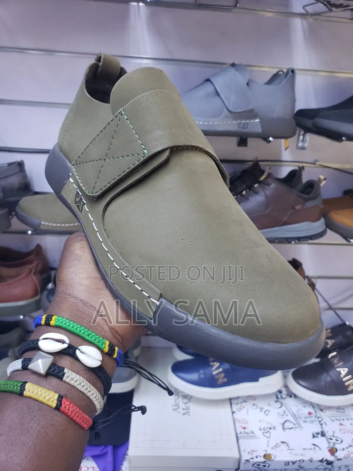 Men's Shoes Caterpillar Color Green