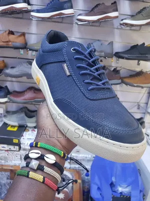 Men's Timberland Boots Material Leather Color Blue