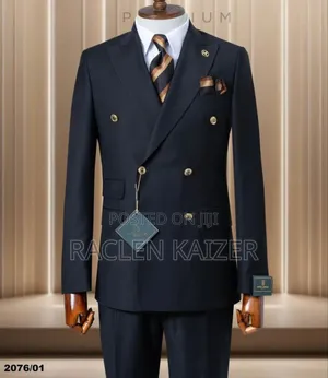 Black Suits With Gold Buttons