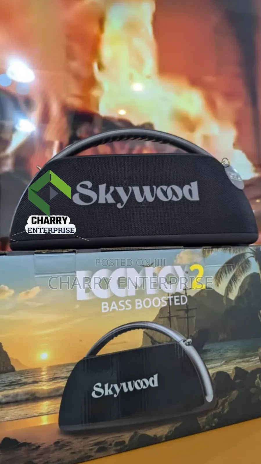 Skywood Boombox2 Speaker Water Proof 80w Rechargeable With Karaoke Mic