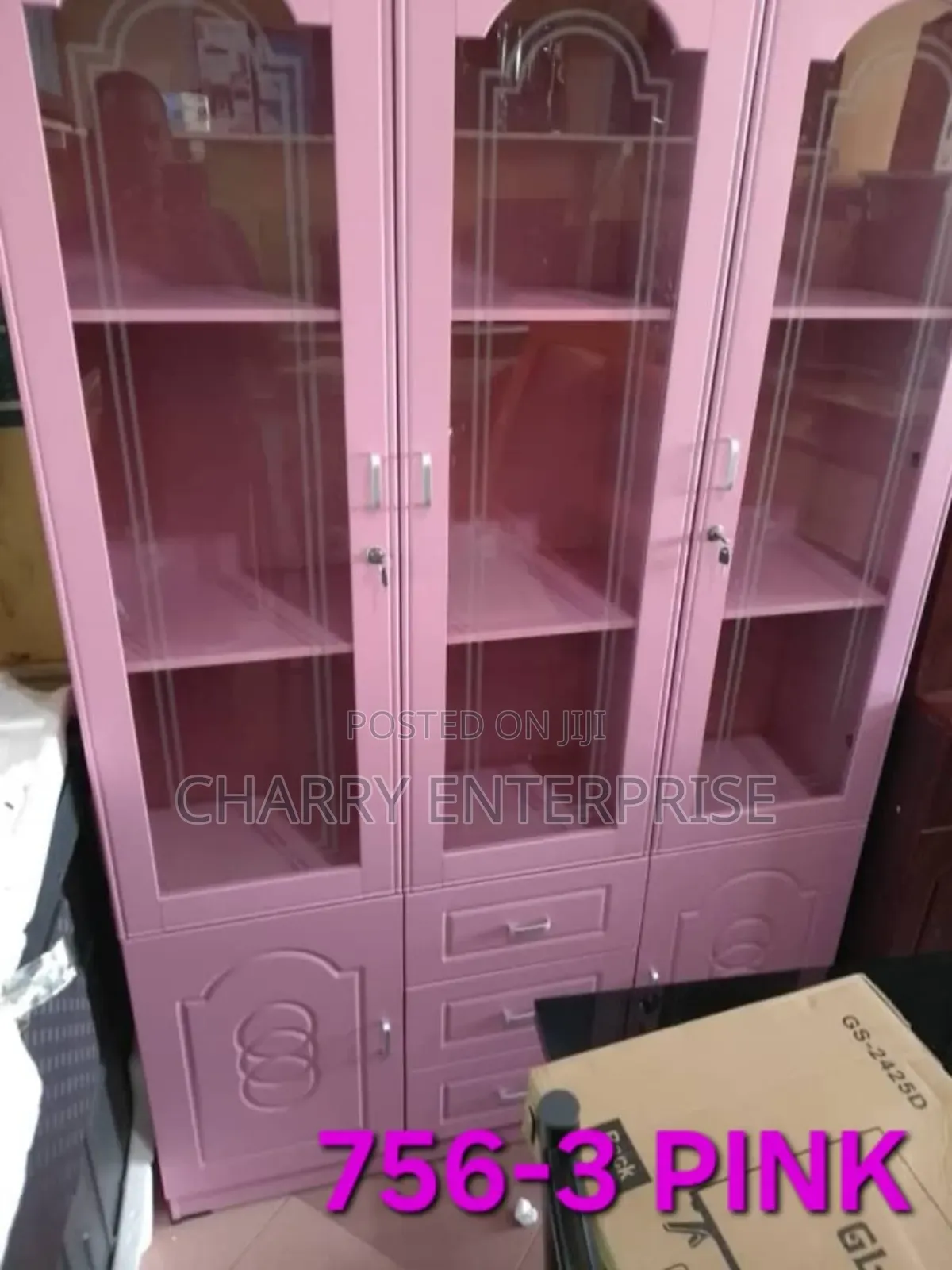 3 Doors Classic Cupboard / Cabinet for Home, Office, Restaurant Kabati