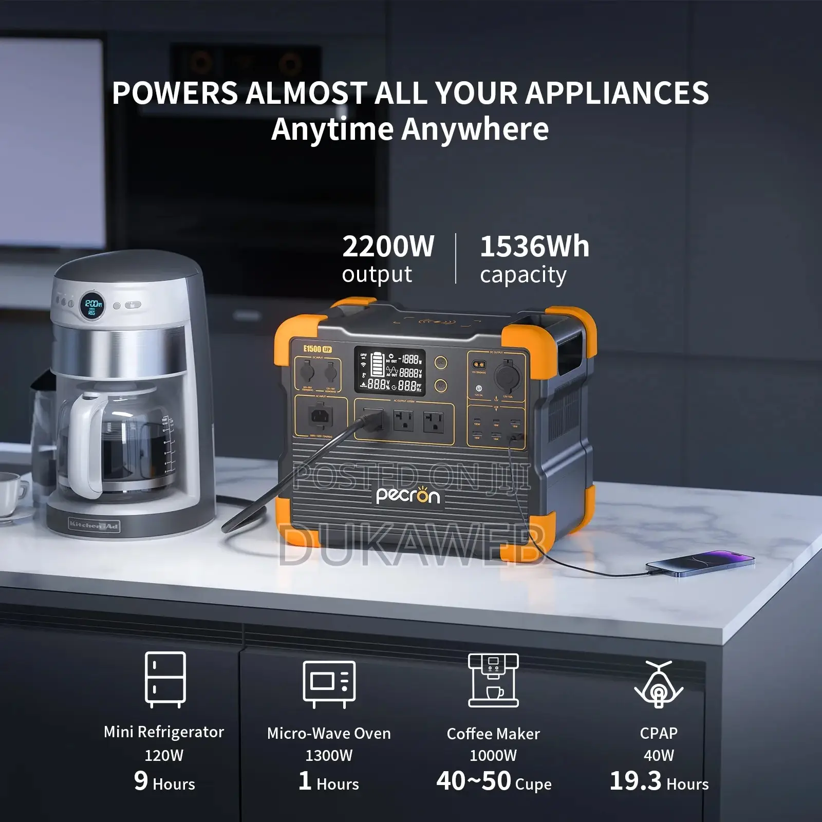 2200w Portable Solar System + 600w Solar Panel
