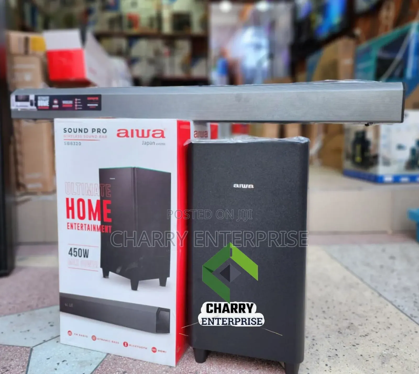 Powerful Aiwa Soundbar Wireless Sb 8320 With 450w