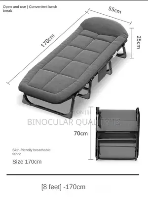 Camp Bed for Office Lunch Break Leisure Living Room Deck Chair