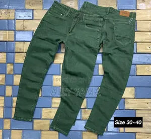 Men's Jeans Straight Colors Green
