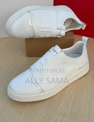 Men's Sneakers Balmain Full White Material Leather