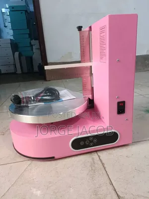 Semi-Automatic Cake Cream Coating Machine, With Frosting or Cream.